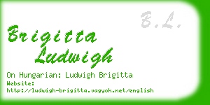 brigitta ludwigh business card